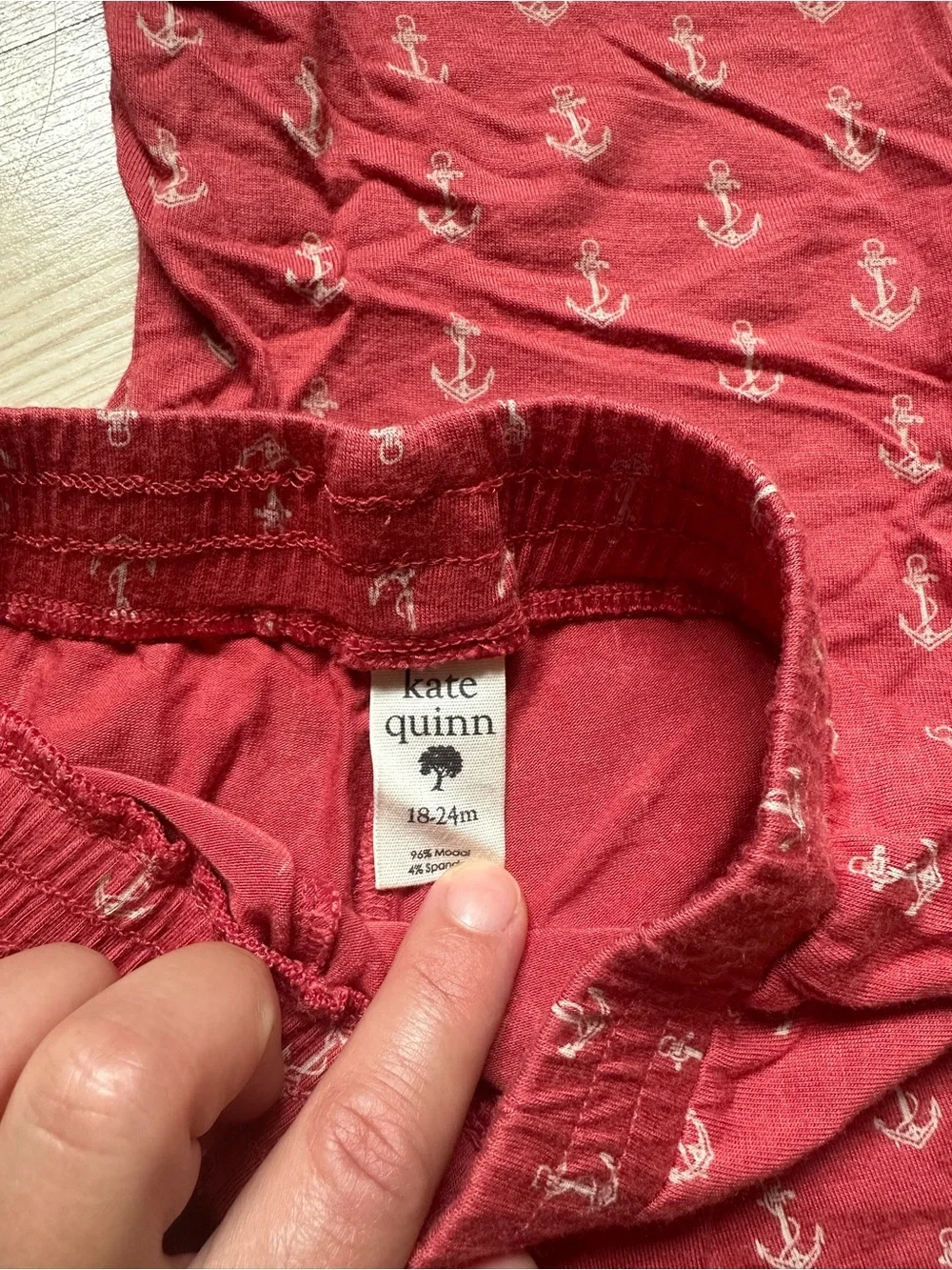 Kate Quinn Red Anchor Print Set - Tank & Shorts